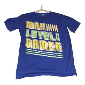 Blue Max Level Gamer T-Shirt L 10-12